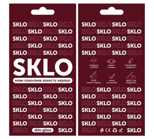 Захисне скло SKLO 3D для Realme 12 4G / 12+ 5G / 13 4G / 14 5G / 14T / P3 / P4 Чорний