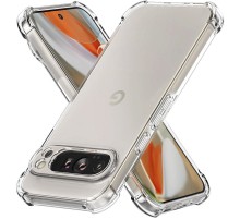 TPU чохол GETMAN Ease logo посилені кути Full Camera для Google Pixel 9 / 9 Pro Безбарвний (прозорий)