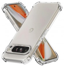 TPU чохол GETMAN Ease logo посилені кути Full Camera для Google Pixel 9 Pro XL Безбарвний (прозорий)