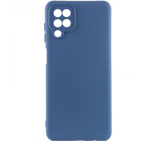 Чохол TPU GETMAN Liquid Silk Full Camera для Samsung Galaxy A12 Синій / Navy Blue Чохол TPU GETMAN Liquid Silk Full Camera для Samsung Galaxy A12 Синій / Navy Blue