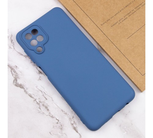 Чохол TPU GETMAN Liquid Silk Full Camera для Samsung Galaxy A12 Синій / Navy Blue Чохол TPU GETMAN Liquid Silk Full Camera для Samsung Galaxy A12 Синій / Navy Blue