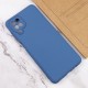 Чохол TPU GETMAN Liquid Silk Full Camera для Samsung Galaxy A12 Синій / Navy Blue