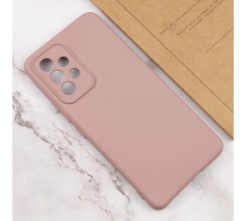 Чохол TPU GETMAN Liquid Silk Full Camera для Samsung Galaxy A32 4G Рожевий / Pink Sand Чохол TPU GETMAN Liquid Silk Full Camera для Samsung Galaxy A32 4G Рожевий / Pink Sand
