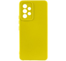 Чохол TPU GETMAN Liquid Silk Full Camera для Samsung Galaxy A32 4G Жовтий / Flash
