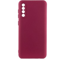 Чохол TPU GETMAN Liquid Silk Full Camera для Samsung Galaxy A50 (A505F) / A50s / A30s Бордовий / Marsala