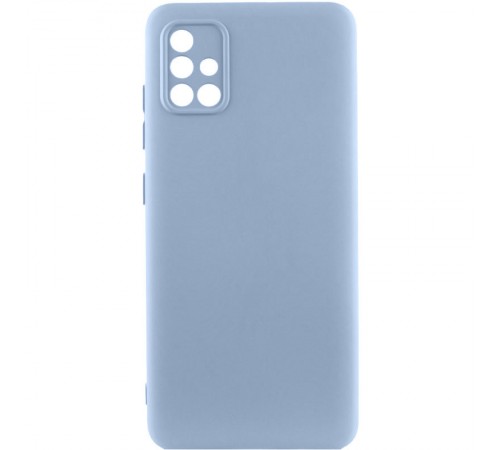 Чохол TPU GETMAN Liquid Silk Full Camera для Samsung Galaxy A51 Блакитний / Lilac Blue Чохол TPU GETMAN Liquid Silk Full Camera для Samsung Galaxy A51 Блакитний / Lilac Blue