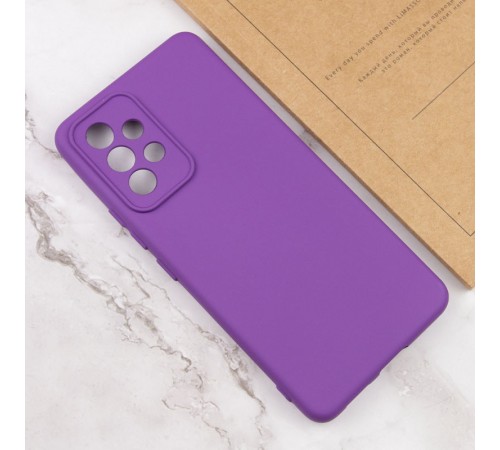 Чохол TPU GETMAN Liquid Silk Full Camera для Samsung Galaxy A52 4G / A52 5G / A52s Фіолетовий / Purple Чохол TPU GETMAN Liquid Silk Full Camera для Samsung Galaxy A52 4G / A52 5G / A52s Фіолетовий / Purple