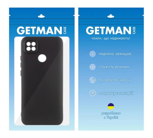 Чохол TPU GETMAN Liquid Silk Full Camera для Xiaomi Redmi 9C Чорний / Black Чохол TPU GETMAN Liquid Silk Full Camera для Xiaomi Redmi 9C Чорний / Black