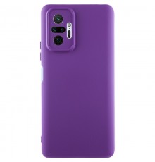 Чохол TPU GETMAN Liquid Silk Full Camera для Xiaomi Redmi Note 10 Pro / 10 Pro Max Фіолетовий / Purple