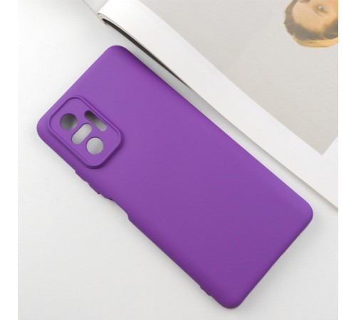 Чохол TPU GETMAN Liquid Silk Full Camera для Xiaomi Redmi Note 10 Pro / 10 Pro Max Фіолетовий / Purple Чохол TPU GETMAN Liquid Silk Full Camera для Xiaomi Redmi Note 10 Pro / 10 Pro Max Фіолетовий / Purple