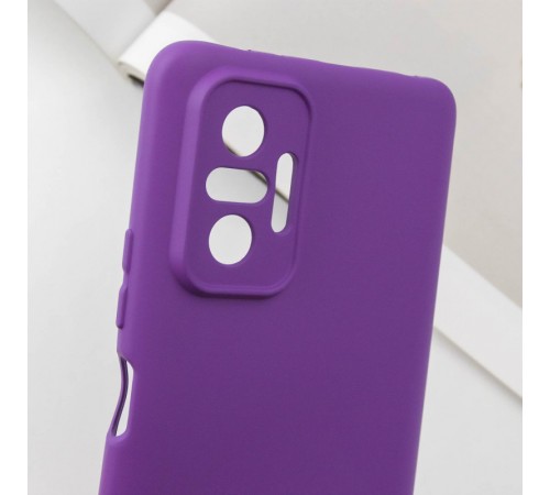 Чохол TPU GETMAN Liquid Silk Full Camera для Xiaomi Redmi Note 10 Pro / 10 Pro Max Фіолетовий / Purple Чохол TPU GETMAN Liquid Silk Full Camera для Xiaomi Redmi Note 10 Pro / 10 Pro Max Фіолетовий / Purple