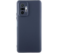 Чохол TPU GETMAN Liquid Silk Full Camera для Xiaomi Redmi Note 10 Pro / 10 Pro Max Синій / Midnight Blue