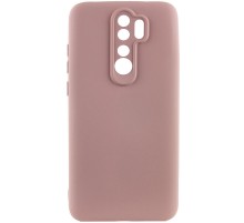 Чохол TPU GETMAN Liquid Silk Full Camera для Xiaomi Redmi Note 8 Pro Рожевий / Pink Sand