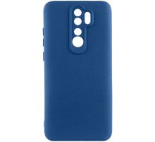 Чохол TPU GETMAN Liquid Silk Full Camera для Xiaomi Redmi Note 8 Pro Синій / Navy Blue