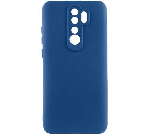 Чохол TPU GETMAN Liquid Silk Full Camera для Xiaomi Redmi Note 8 Pro Синій / Navy Blue Чохол TPU GETMAN Liquid Silk Full Camera для Xiaomi Redmi Note 8 Pro Синій / Navy Blue