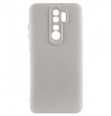 Чохол TPU GETMAN Liquid Silk Full Camera для Xiaomi Redmi Note 8 Pro Сірий / Lavender