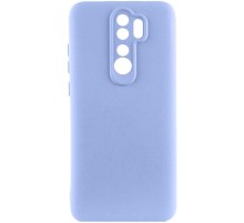 Чохол TPU GETMAN Liquid Silk Full Camera для Xiaomi Redmi Note 8 Pro Бузковий / Light purple