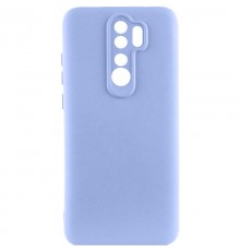 Чохол TPU GETMAN Liquid Silk Full Camera для Xiaomi Redmi Note 8 Pro Бузковий / Light purple
