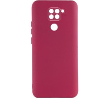 Чохол TPU GETMAN Liquid Silk Full Camera для Xiaomi Redmi Note 9 / Redmi 10X Бордовий / Marsala