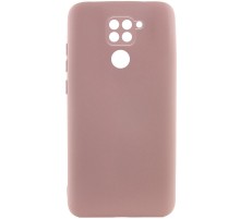 Чохол TPU GETMAN Liquid Silk Full Camera для Xiaomi Redmi Note 9 / Redmi 10X Рожевий / Pink Sand