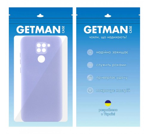 Чохол TPU GETMAN Liquid Silk Full Camera для Xiaomi Redmi Note 9 / Redmi 10X Бузковий / Dasheen Чохол TPU GETMAN Liquid Silk Full Camera для Xiaomi Redmi Note 9 / Redmi 10X Бузковий / Dasheen