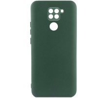 Чохол TPU GETMAN Liquid Silk Full Camera для Xiaomi Redmi Note 9 / Redmi 10X Зелений / Dark green