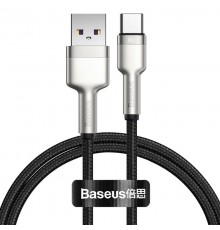 Дата кабель Baseus Cafule Metal Data USB to Type-C 66W (2m) (CAKF0002) Black