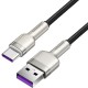Дата кабель Baseus Cafule Metal Data USB to Type-C 66W (2m) (CAKF0002) Black