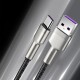 Дата кабель Baseus Cafule Metal Data USB to Type-C 66W (2m) (CAKF0002) Black