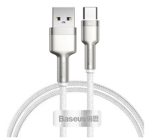 Дата кабель Baseus Cafule Metal Data USB to Type-C 66W (2m) (CAKF0002) White