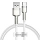 Дата кабель Baseus Cafule Metal Data USB to Type-C 66W (2m) (CAKF0002) White