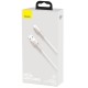 Дата кабель Baseus Cafule Metal Data USB to Type-C 66W (2m) (CAKF0002) White