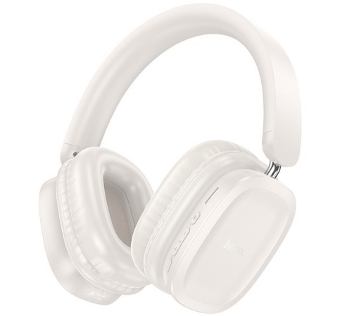 Накладні бездротові навушники Hoco W51 Delightful Milky White Накладні бездротові навушники Hoco W51 Delightful Milky White