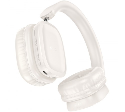 Накладні бездротові навушники Hoco W51 Delightful Milky White Накладні бездротові навушники Hoco W51 Delightful Milky White