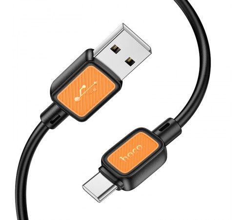 Дата кабель Hoco X108 Benefit USB to Type-C 3A (1m) Black