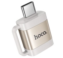 Перехідник Hoco UA31C OTG Type-C male to USB female Gray