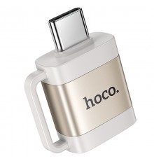 Перехідник Hoco UA31C OTG Type-C male to USB female Gray