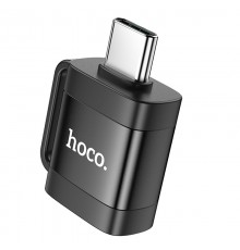 Перехідник Hoco UA31C OTG Type-C male to USB female Black