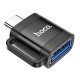 Перехідник Hoco UA31C OTG Type-C male to USB female Black