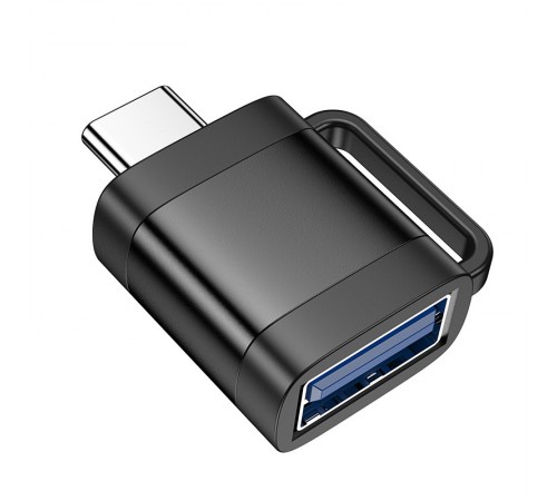 Перехідник Hoco UA31C OTG Type-C male to USB female Black Перехідник Hoco UA31C OTG Type-C male to USB female Black