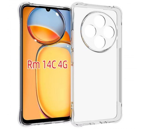 TPU чохол GETMAN Ease logo посилені кути Full Camera для Xiaomi Redmi 14C / Poco C75 Безбарвний (прозорий) TPU чохол GETMAN Ease logo посилені кути Full Camera для Xiaomi Redmi 14C / Poco C75 Безбарвний (прозорий)