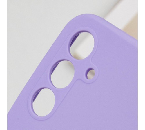 Чохол Silicone Cover Lakshmi Full Camera (AA) для Samsung Galaxy A05s Бузковий / Dasheen