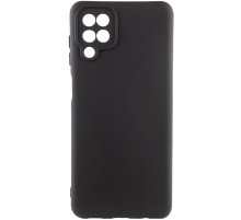 Чохол Silicone Cover Lakshmi Full Camera (AA) для Samsung Galaxy A12 Чорний / Black