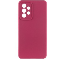 Чохол Silicone Cover Lakshmi Full Camera (AA) для Samsung Galaxy A32 4G Бордовий / Marsala