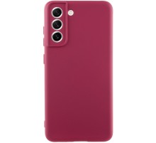 Чохол Silicone Cover Lakshmi Full Camera (AA) для Samsung Galaxy S21 FE Бордовий / Marsala