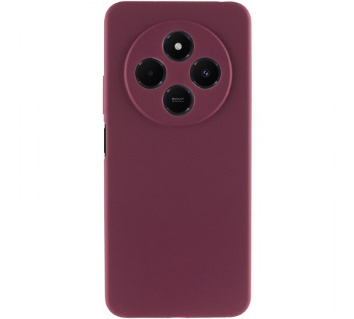 Чохол Silicone Cover Lakshmi Full Camera (AA) для Xiaomi Redmi 14C / Poco C75 Бордовий / Marsala