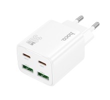 МЗП Hoco N56 Fundador PD30W four-port (2USB-A/2C) White