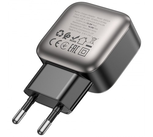 МЗП Borofone BAS52A Absolute QC3.0 18W (1USB-A) Black МЗП Borofone BAS52A Absolute QC3.0 18W (1USB-A) Black