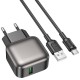 МЗП Borofone BAS52A Absolute QC3.0 18W (1USB-A) + кабель USB to Type-C Black
