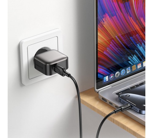 МЗП Borofone BAS52A Absolute QC3.0 18W (1USB-A) + кабель USB to Type-C Black МЗП Borofone BAS52A Absolute QC3.0 18W (1USB-A) + кабель USB to Type-C Black